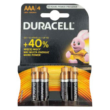 Baterie Duracell alkalické AAA 4 ks původní balení