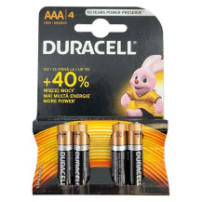Baterie Duracell alkalické AAA 4 ks původní balení