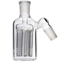 Precooler (Předchladič) na bongo skleněný Clear 14 cm - průhledný chladič na bongo - pohled zboku