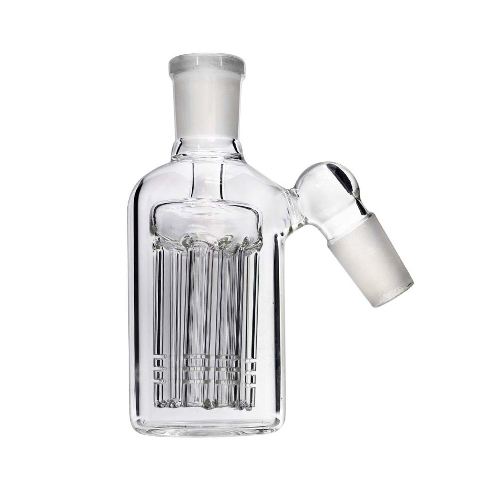 Precooler (Předchladič) na bongo skleněný Clear 14 cm - průhledný chladič na bongo - pohled zboku