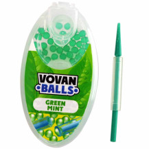 Mentolové kuličky / kapsle do filtru Vovan Balls - mentolové filtry 100 ks - balení a nástroj pro vkládání kuliček do filtrů
