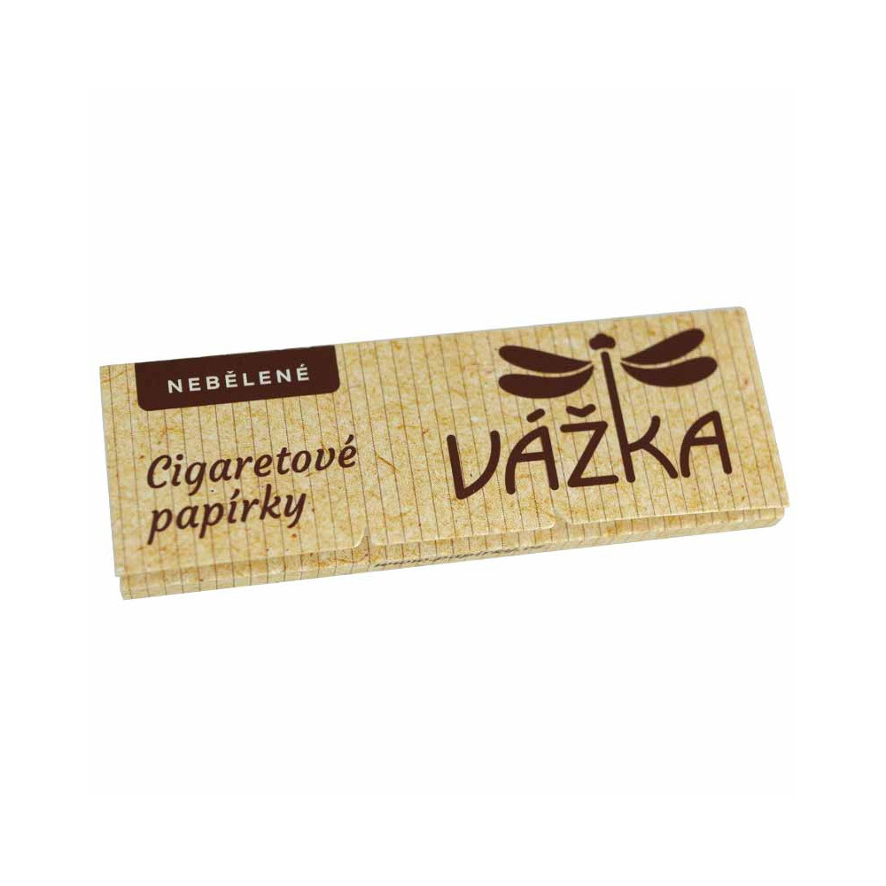 Cigaretové papírky Vážka Nebělené - zavřený booklet