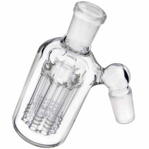Precooler (Předchladič) na bongo skleněný Clear 14 cm - průhledný chladič na bongo - pohled ze strany