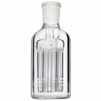 Precooler (Předchladič) na bongo skleněný Clear 14 cm - průhledný chladič na bongo - pohled zezadu