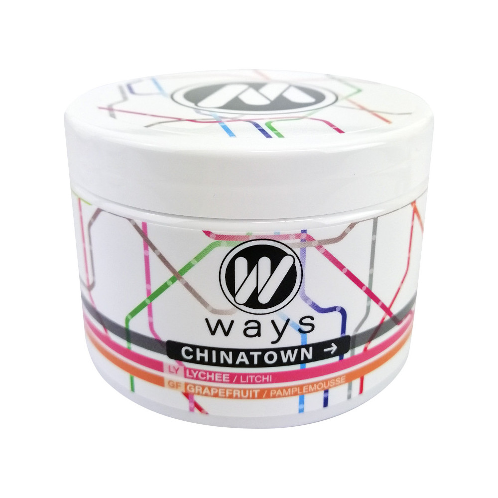 WAYS 200g tabamel - Beznikotinová náhrada (Celulóza bez nikotinu do vodní dýmky) - Chinatown (liči, červený grep)