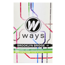WAYS 50g tabamel - Beznikotinová náhrada (Celulóza bez nikotinu do shishe) - Brooklin Bridge (mentolové bonbóny, třtin. cukr)