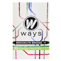 WAYS 50g tabamel - Beznikotinová náhrada (Celulóza bez nikotinu do shishe) - Brooklin Bridge (mentolové bonbóny, třtin. cukr)