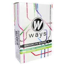 WAYS 50g tabamel - Beznikotinová náhrada (Celulóza bez nikotinu do shishe) - Brooklin Bridge (mentolové bonbóny, třtin. cukr)
