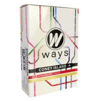 WAYS 50g tabamel - Beznikotinová náhrada (Celulóza bez nikotinu do vodní dýmky) - Coney Island (jahoda, banán)