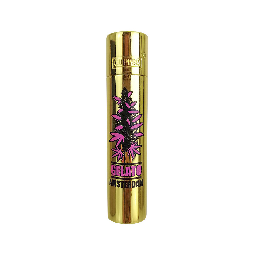 Zapalovač Steel CLIPPER Metal Lux Gold Gelato