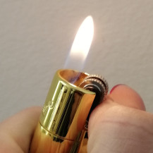 Zapalovač Steel CLIPPER Metal Lux Gold Gelato