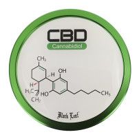 Grinder drtička CBD vzorec od Black Leaf 4 dílná - pohled shora