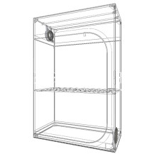 technický nákres - pěstební stan GROW BOX Secret Jardin Dark Street 120 x 60 x 178 cm, R4.00