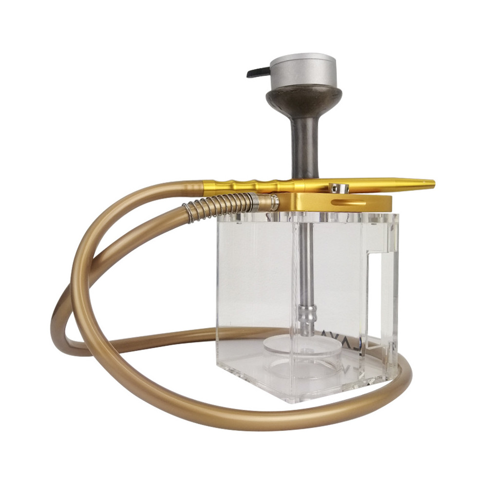 Vodní dýmka Lava Cube Gold 38 cm