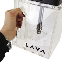 držák vodní dýmky Lava Cube Silver 38 cm