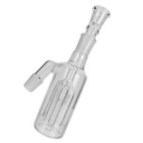 Precooler (Předchladič) na bongo skleněný čirý 4-leg NS 19mm
