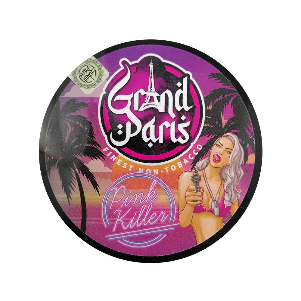 Příchuť do vodní dýmky bez nikotinu - Grand Paris - Pink Killer (mango, žlutý meloun, marakuja, máta) 200g