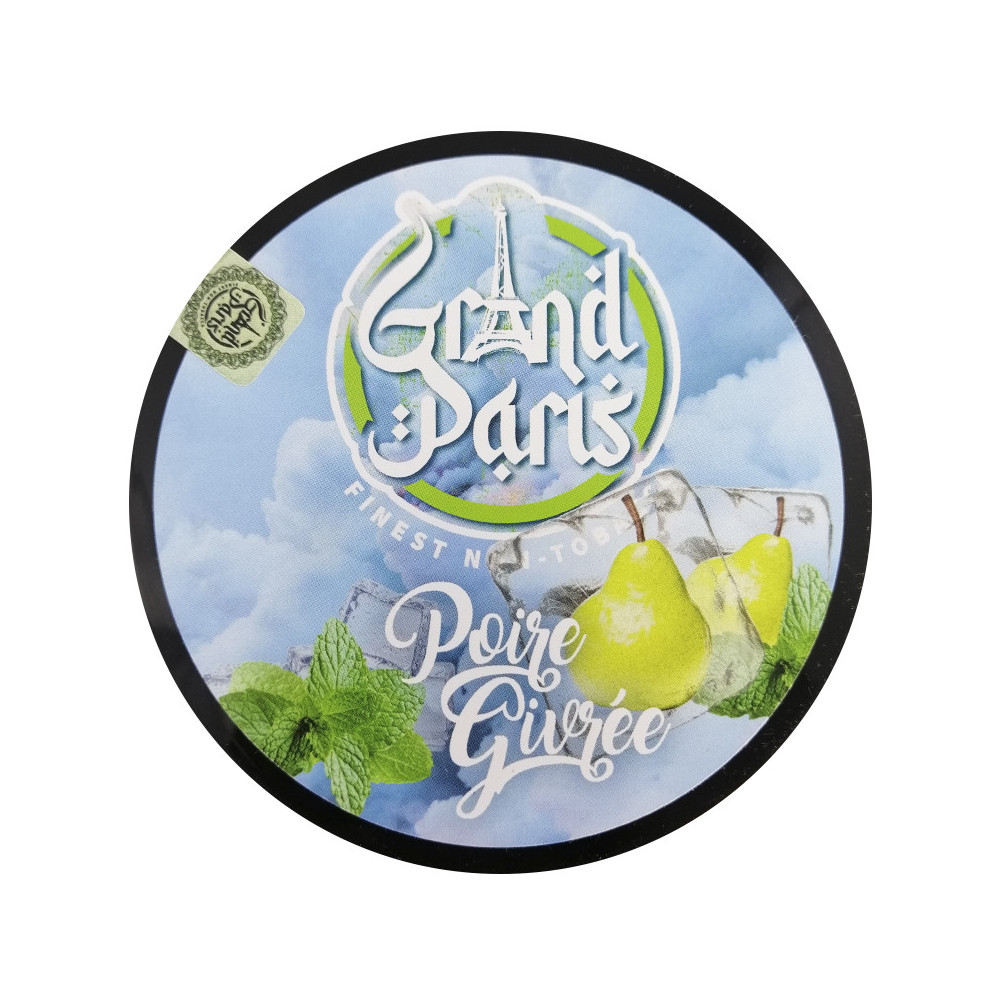 Příchuť do vodní dýmky bez nikotinu - Grand Paris - Poire Givrée (mražená hruška) 200g