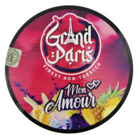 Příchuť do vodní dýmky bez nikotinu - Grand Paris - Mon Amour (banán, máta, ananas) 200g