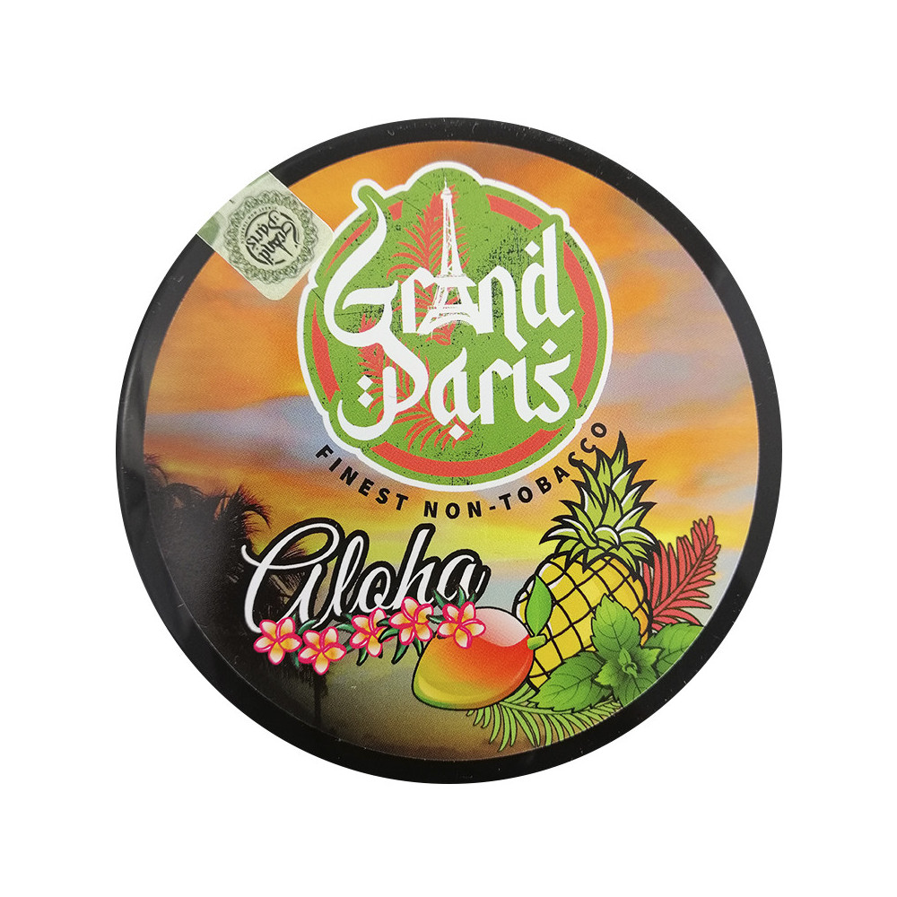 Příchuť do vodní dýmky bez nikotinu - Grand Paris - Aloha (ananas, mango, máta) 200g
