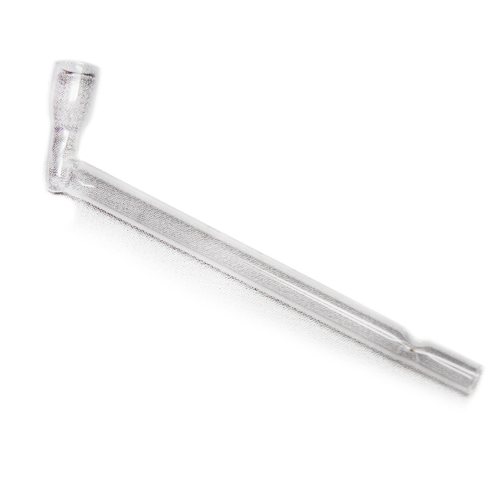 Skleněná dýmka zahnutá – Sklenka 8cm 50 kusové balení