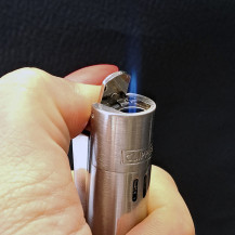 CLIPPER Zapalovač Jet Flame - Silver