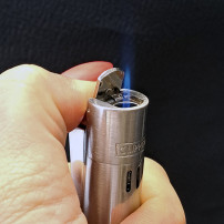 CLIPPER Zapalovač Jet Flame - Silver
