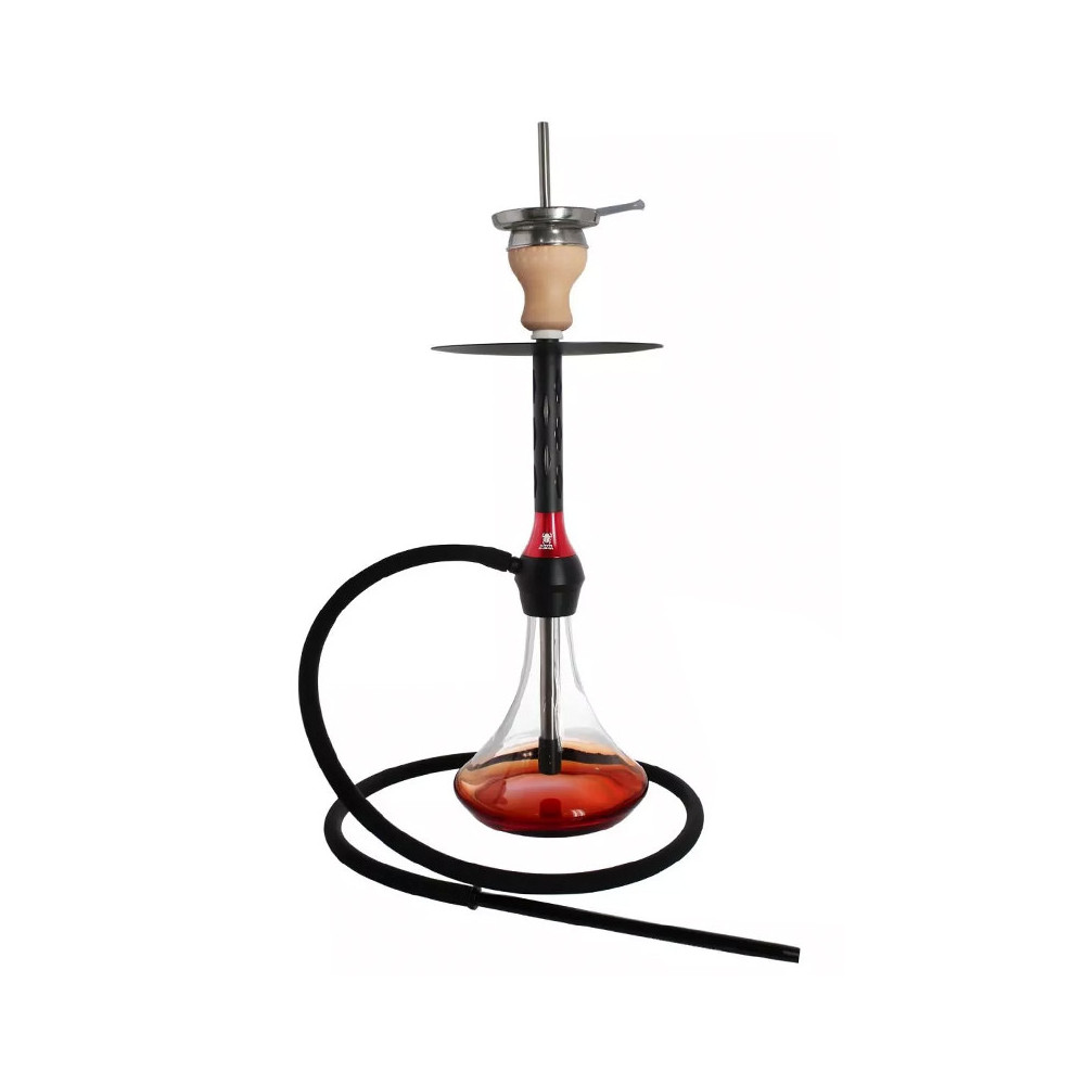 Vodní dýmka KAYA shisha Caro - black red 56cm