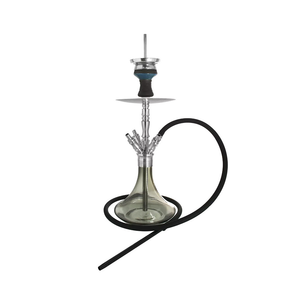 Vodní dýmka Kaya Shisha 480CC INOX Giza Silver Lightgrey 4S 57cm