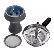 Vodní dýmka Kaya Shisha 480CC INOX Giza Silver Lightgrey 4S 57cm