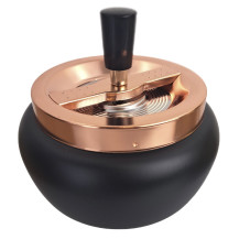 Otočný popelník do větru Bulka Champagne/black