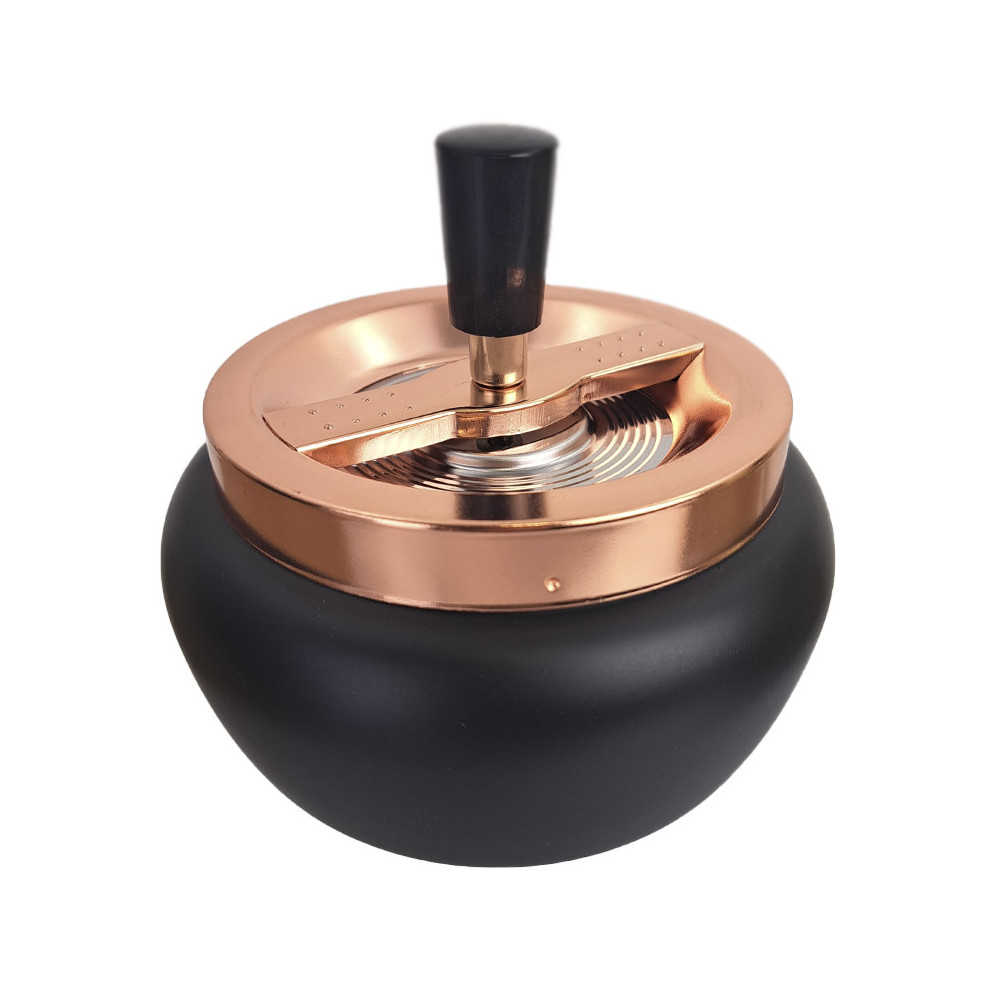Otočný popelník do větru Bulka Champagne/black