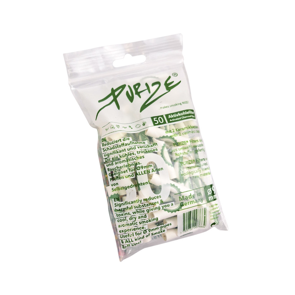 PURIZE uhlíkové filtry regular 9 mm - 50ks sáček