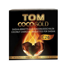 Kokosové uhlí Tom Coco Gold C26 64kusů