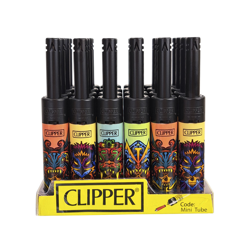 Zapalovač Clipper Tube HISPANICS SKULLS