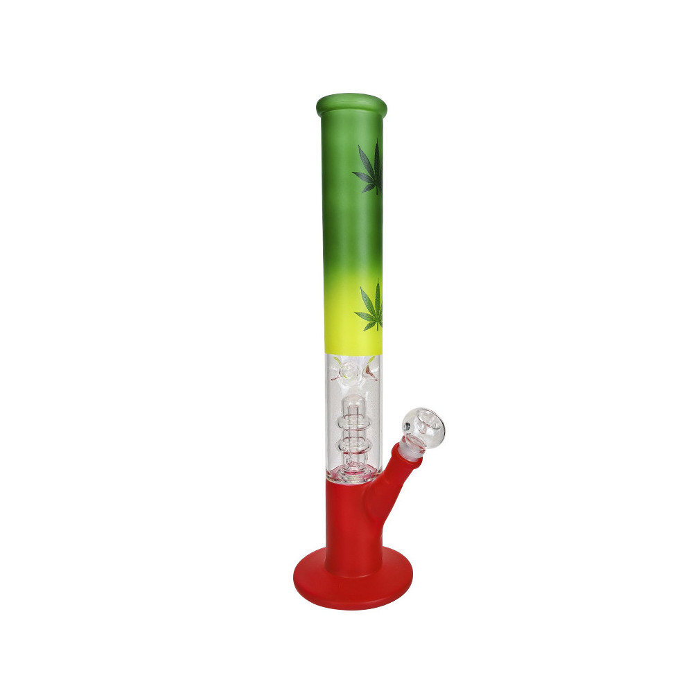 Skleněné bongo rasta frost percolator