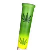 Skleněné bongo rasta frost percolator