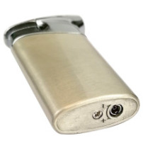 Dýmkový zapalovač Lighter 01 - Šedo stříbrný