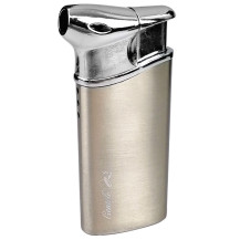 Dýmkový zapalovač Lighter 01 - Šedo stříbrný