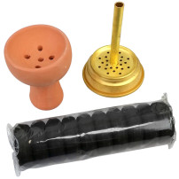 Set Ring 44 korunka na vodní dýmku + Kokosové uhlíky