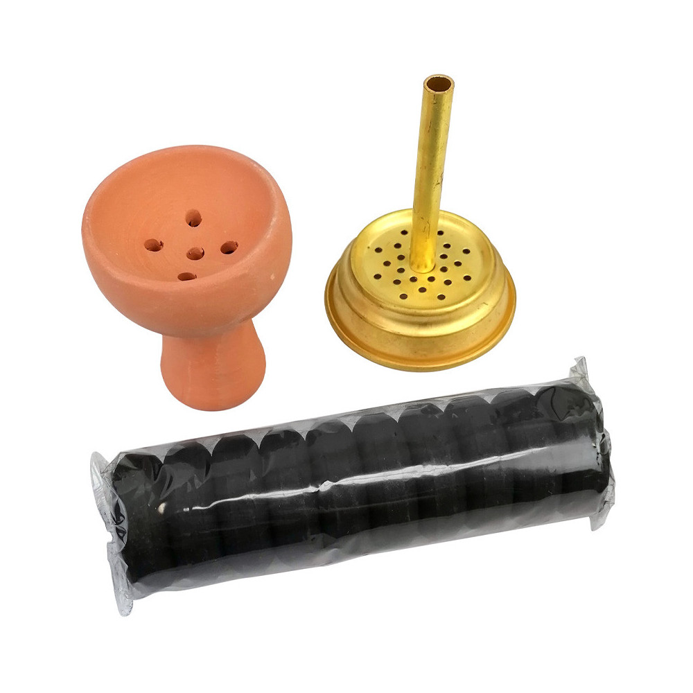 Set Ring 44 korunka na vodní dýmku + Kokosové uhlíky