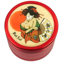 Grinder drtička Geisha Black Leaf 4 dílná Red