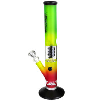 Skleněný bong Amsterdam 40 cm rasta/black