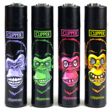 Zapalovač Clipper Série MONKEYS 4 kusy