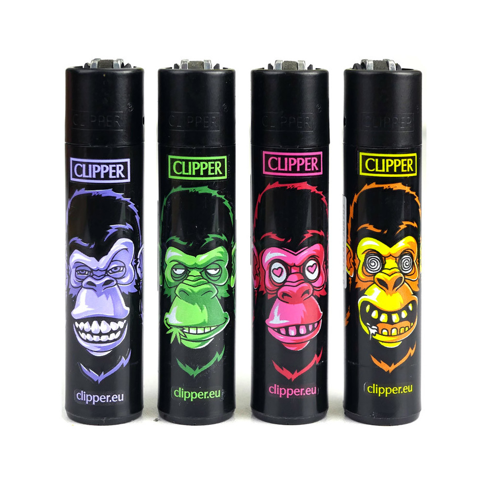 Zapalovač Clipper Série MONKEYS 4 kusy