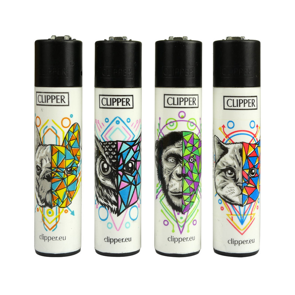 Zapalovač Clipper Série GEOMETRICAL ANIMALS 4 kusy