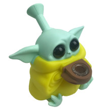 Silikonové vodní bongo Yoda Yellow 12,5 cm