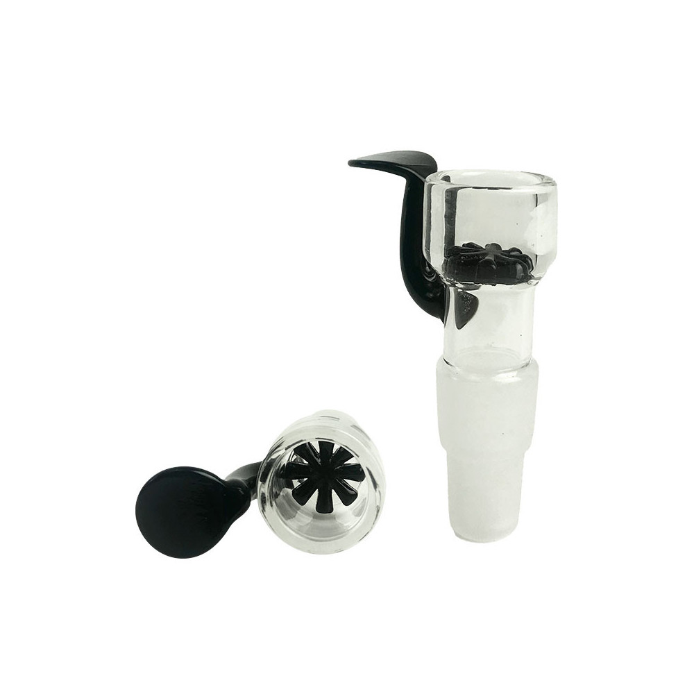 Kotel/Šluk na bongo se sítkem Dual size NS14 i NS19 Black