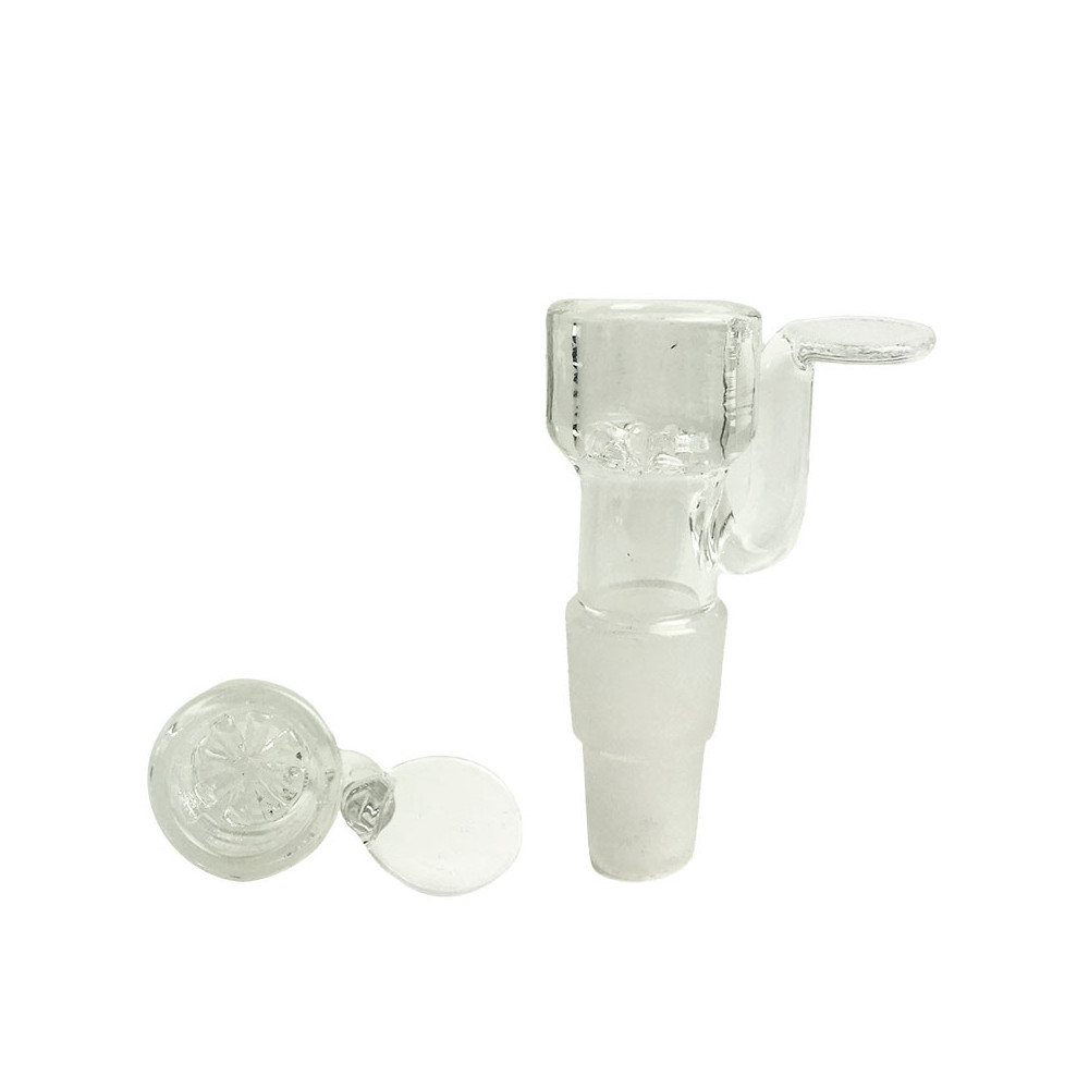 Kotel/Šluk na bongo se sítkem Dual size NS14 i NS19 Clear