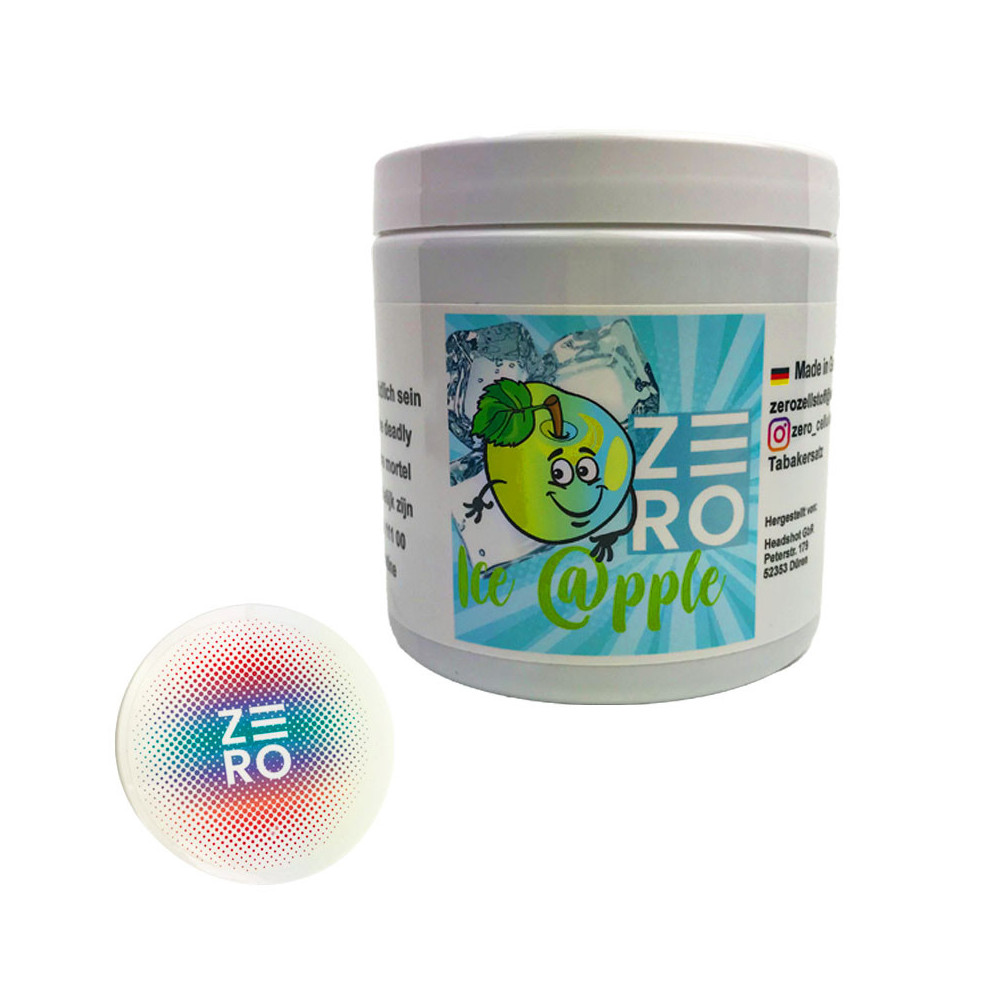 Celulózová náplň do vodní dýmky ZERO - Ledové jablko 200g